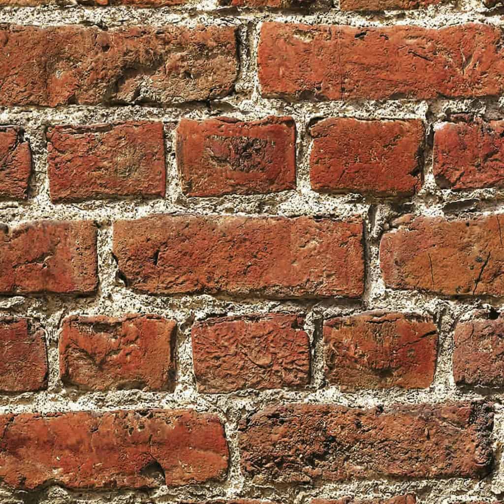 Lechner Glas Arbeitsplatte M71 Brick wall red Muster
