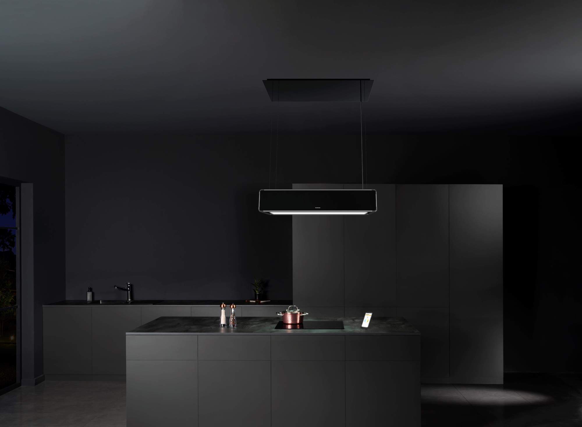 Silverline Deckenhaube Dunstabzugshaube Ambiente Lightline -2