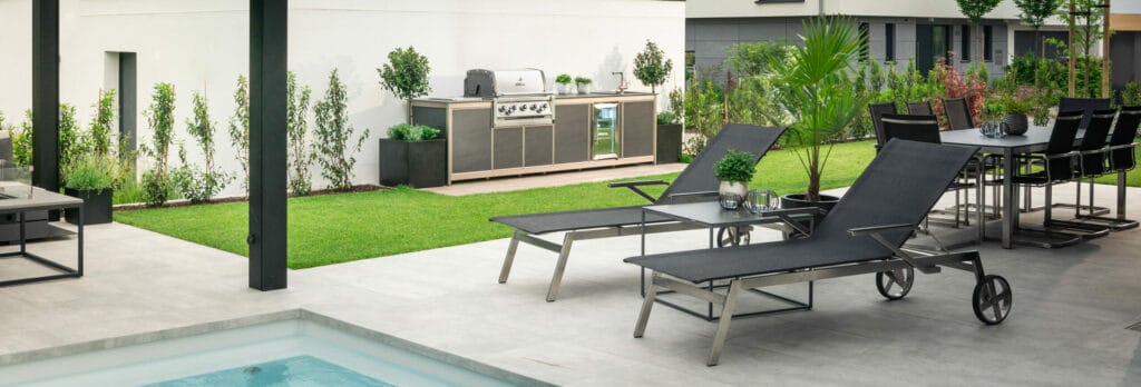 Wesco Outdoorküche Küchenzeile modern Napoleon Grill