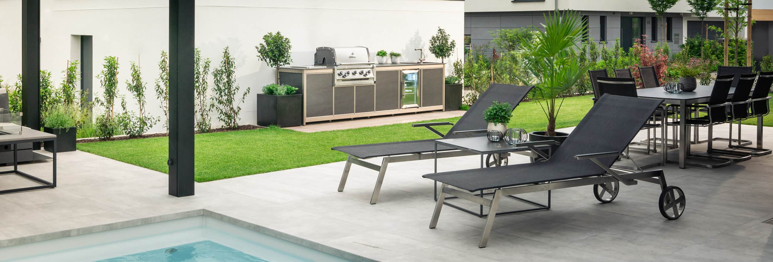 Wesco Outdoorküche Küchenzeile modern Napoleon Grill