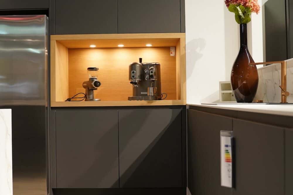 Kücheninsel matt Lack holz Design Küche