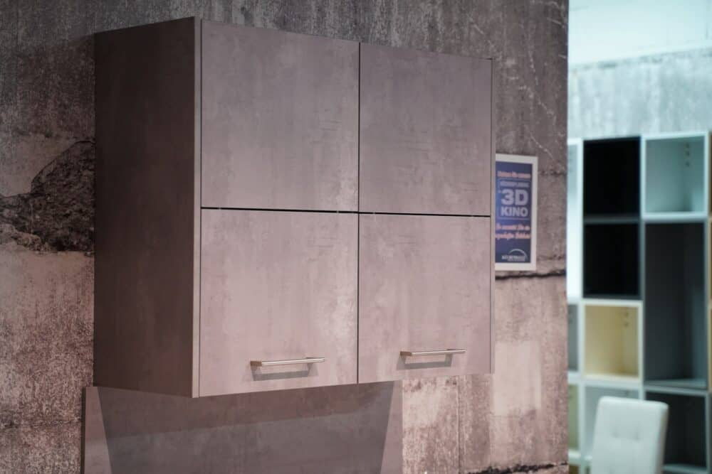 Ballerina Y-Küche Oberschrank beton Optik grau