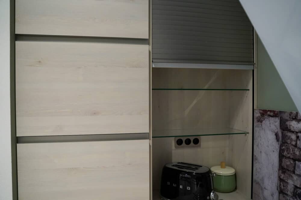 Schränke Stauraum und Jalousienschrank Design L-Küche