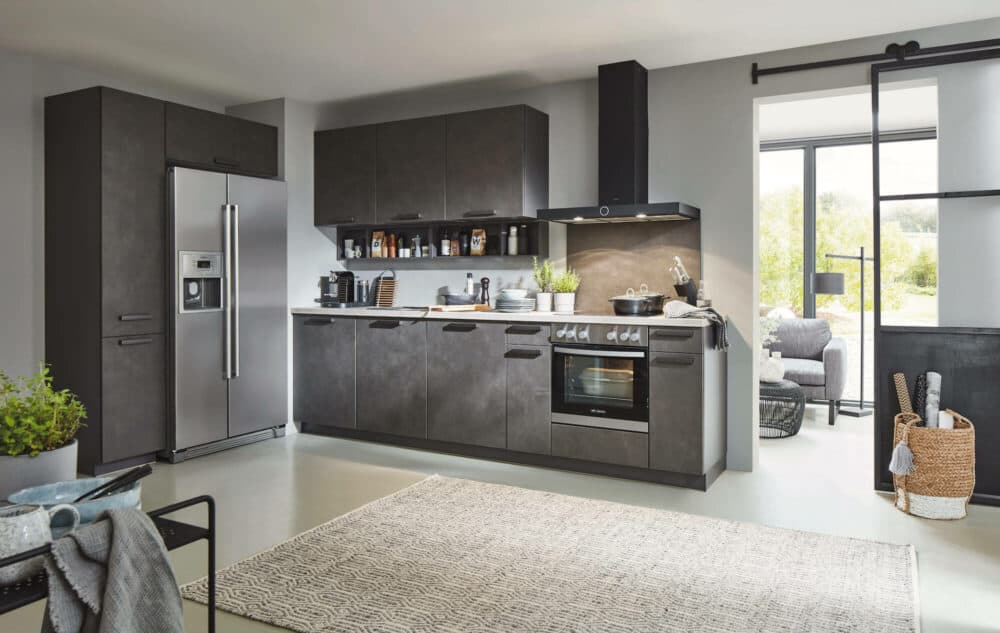 Nobilia Riva Küchenzeile modern grau