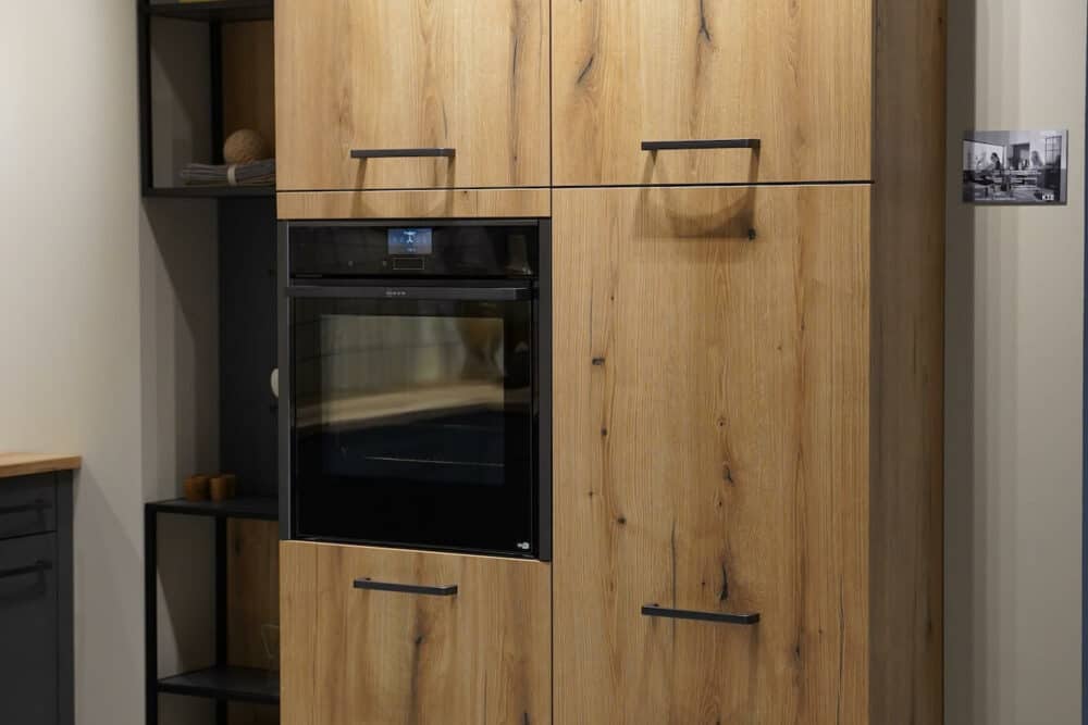 Ballerina moderne L-Küche mit Wandschrank Classik Oak