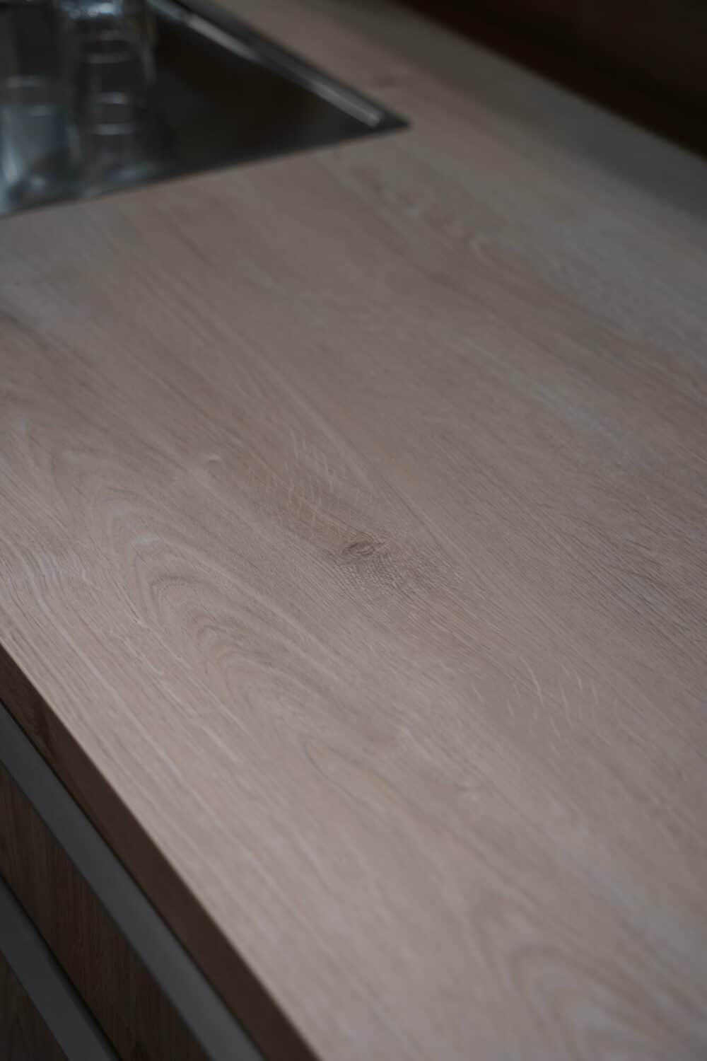 Eiche Arbeitsplatte Nobilia Design Inselküche