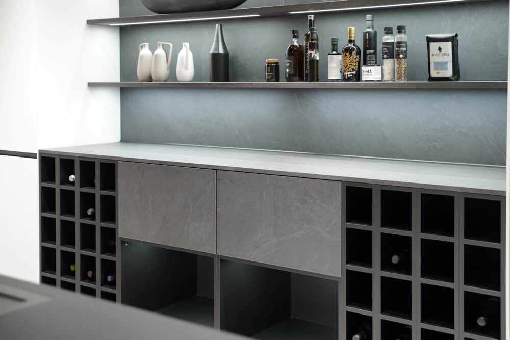 Stoneart Design Küche Nobilia Weinschrank