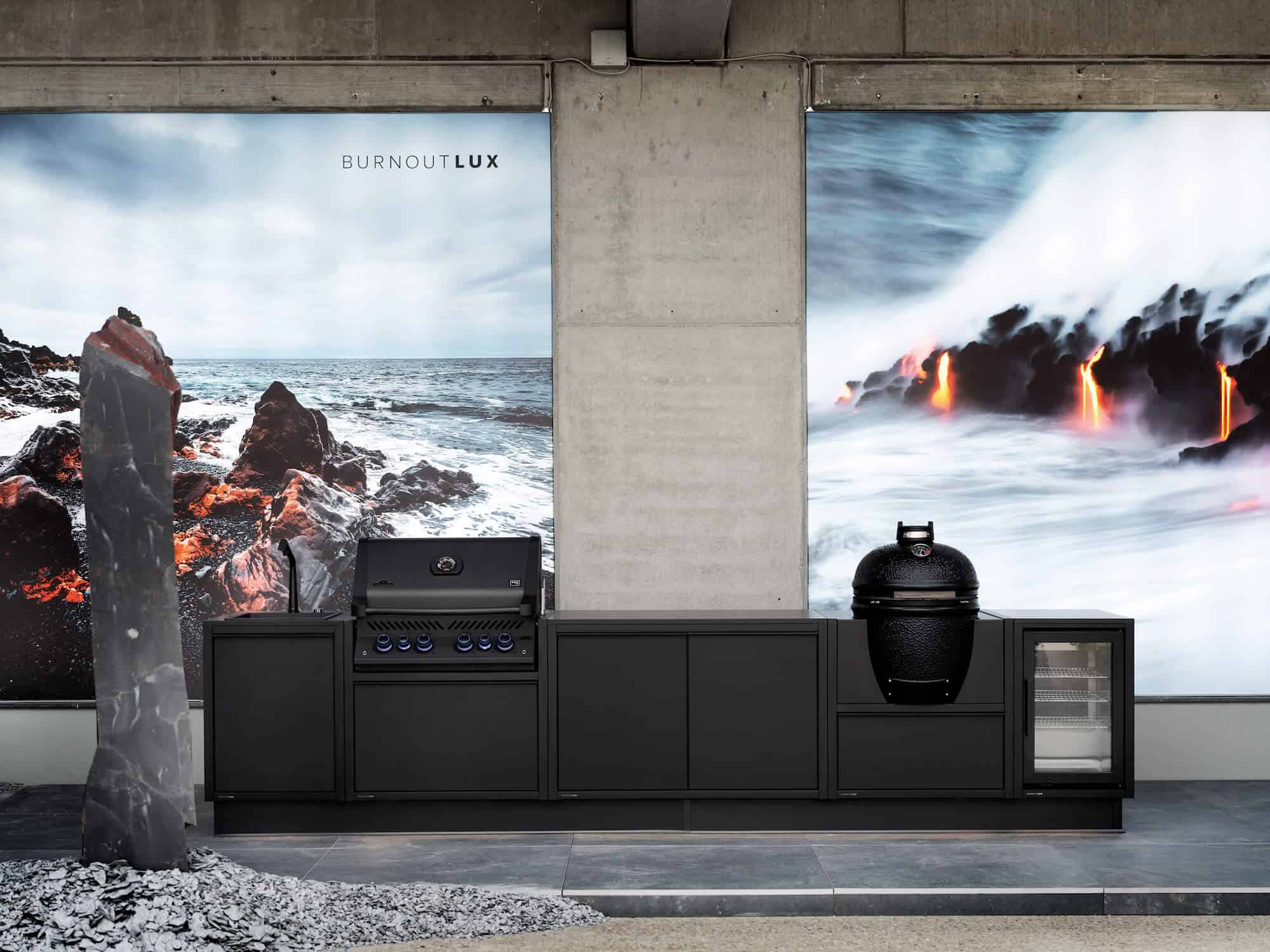 Burnout Lux Outdoorküche schwarz