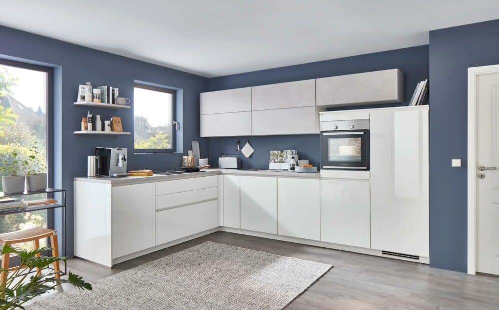 Nobilia Design L-Küche weiß