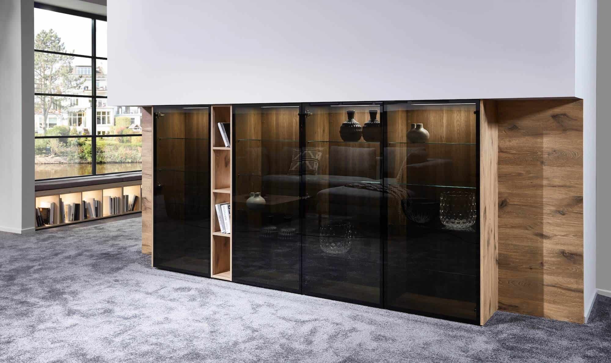 Nobilia Touch Glasschrank Wohnzimmer