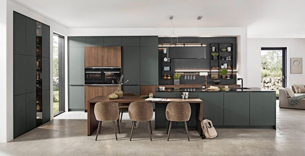 Nobilia Design Küche Mineralgrün