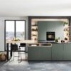 Nobilia Design Inselküche Mineralgrün