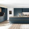 Nobilia Design Inselküche Fjordblau ultramatt
