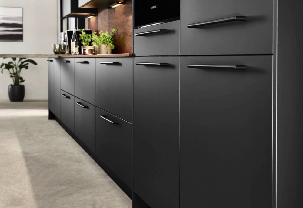 Nobilia U-Küche Easytouch Schwarz – Bild 3